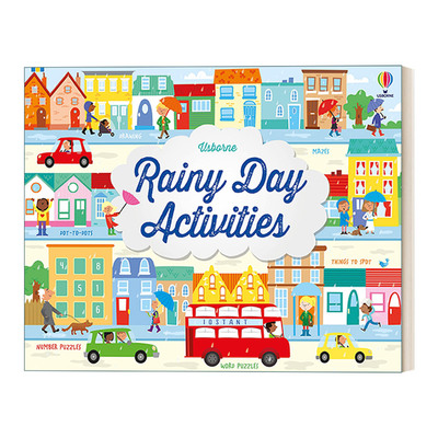 尤斯伯恩 英文原版 Rainy Day Activities 雨天趣味益智游戏活动书 英文版 进口英语原版书籍