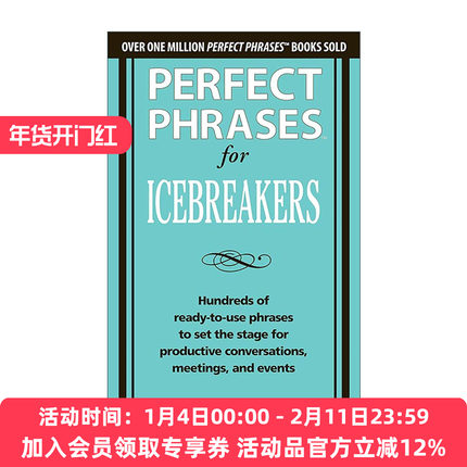 英文原版 Perfect Phrases for Icebreakers 破冰对话完美用语 英文版 进口英语原版书籍