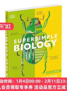 华研原版 生物学 科普读物 英文原版 Supersimple Biology 动植物 DK 英文版进口原版英语书籍