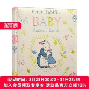 英文版 书籍 Baby 彼得兔 宝宝成长记录小书 Book Rabbit Record 进口英语原版 英文原版 精装 Peter
