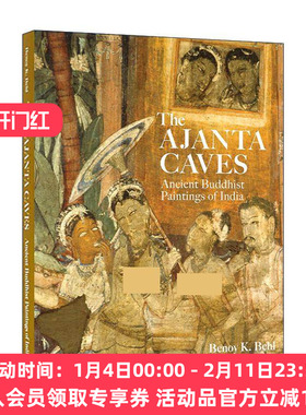 英文原版 The Ajanta Caves 阿旃陀石窟 印度古代绘画 英文版 进口英语原版书籍