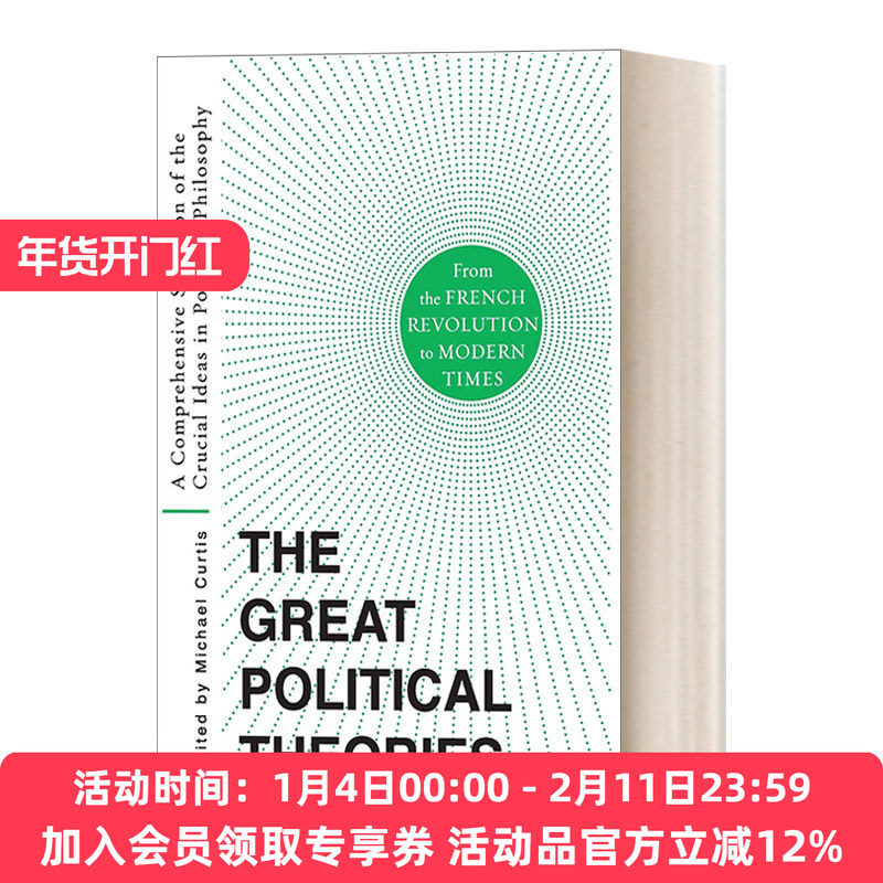 英文原版 The Great Political Theories V.2 伟大的政治理论 卷二 美国政治哲学 AP比较政府与政治读物 英文版 进口英语原版书籍