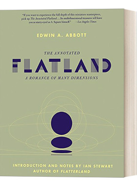 英文原版小说 The Annotated Flatland 平面国 注释版 多维空间传奇往事 伊恩·斯图尔特 英文版 进口英语原版书籍
