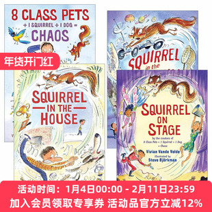 英文原版 Twitch the Squirrel 松鼠特维奇系列1-4册 爱伦坡奖得主Vivian Vande Velde 英文版 进口英语原版书籍