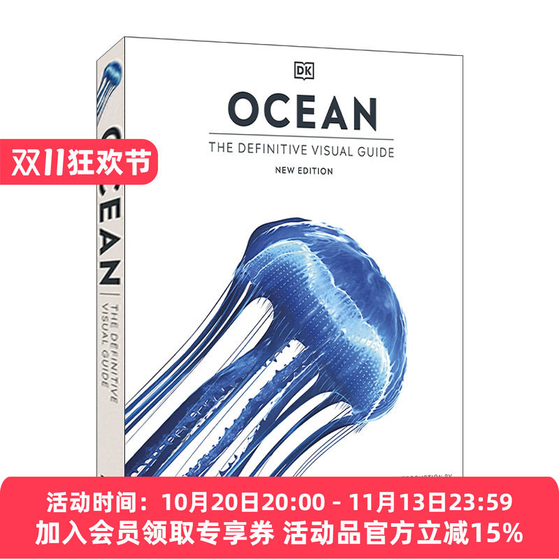 DK海洋大百科 新版 英文原版 Ocean: The Definitive Visual Guide 精装 英文版 进口英语原版书籍