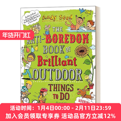 英文原版 The Anti boredom Book of Brilliant Outdoor Things To Do 户外活动的单词书 英文版 进口英语原版书籍