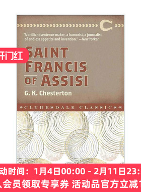 英文原版 Saint Francis of Assisi 方济各传 Clydesdale Classic 英文版 进口英语原版书籍