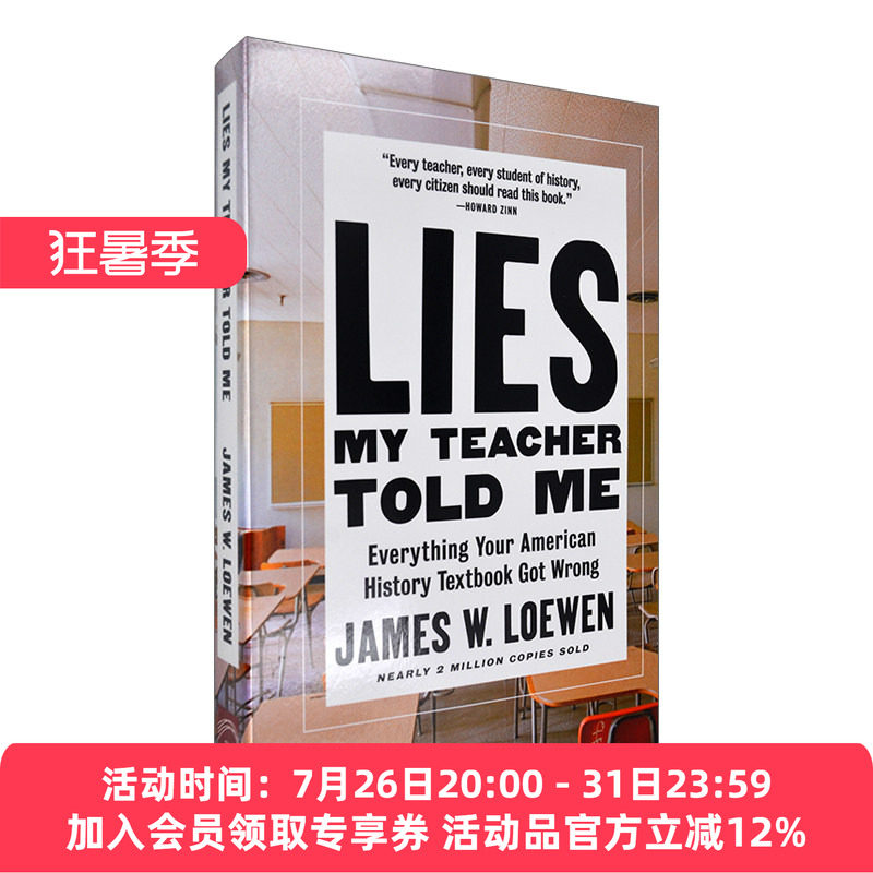 英文原版 Lies My Teacher Told Me 老师的谎言 美国历史教科书中错误 James W. Loewen詹姆斯·洛温 英文版 进口英语原版书籍