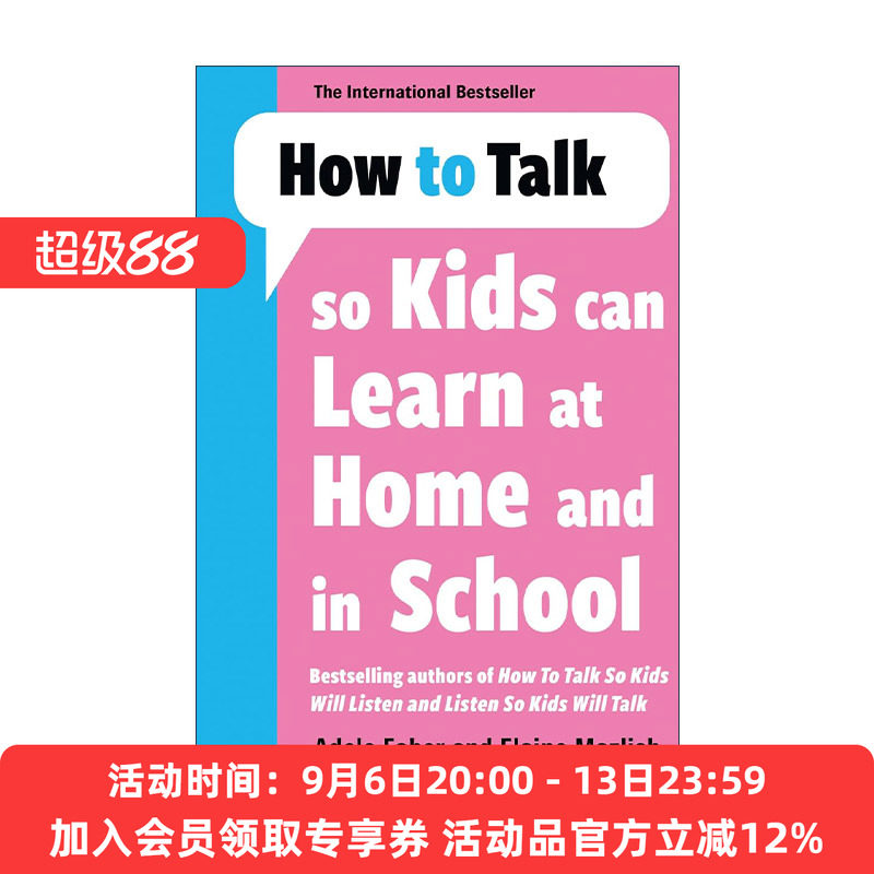 英文原版 How to Talk so Kids Can Learn at Home and in School 如何说孩子才肯学 英文版 进口英语原版书籍
