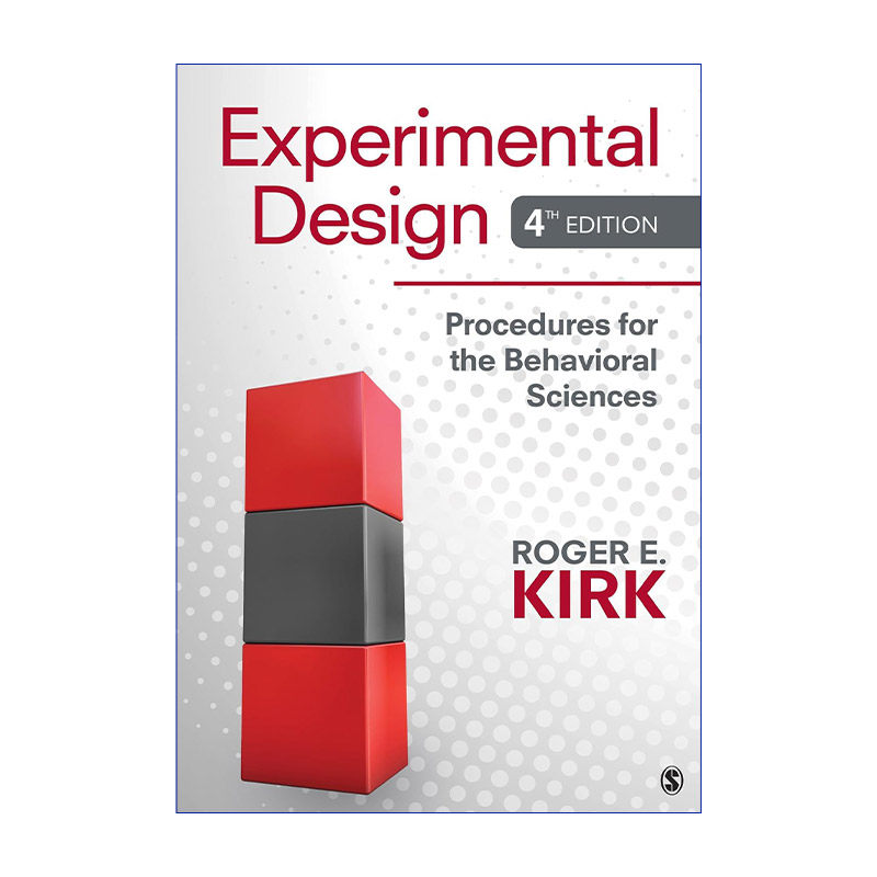 现货 实验设计  英文原版 Experimental Design 行为科学的设计步骤 精装 英文版 进口英语原版书籍