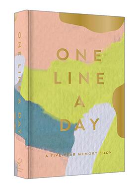 英文原版 Modern One Line a Day 现代一日一行 5年手账本 Moglea 英文版 进口英语原版书籍
