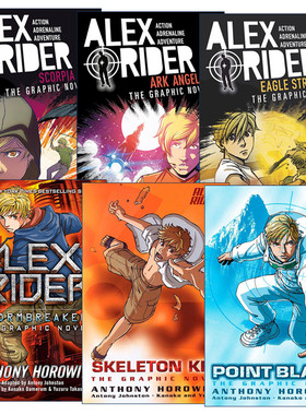 英文原版 The Graphic Novel Alex Rider 少年007系列6册 儿童动作冒险漫画小说 Anthony Horowitz 英文版 进口英语原版书籍