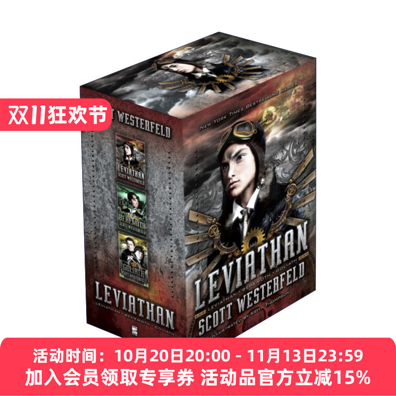 利维坦号战记 英文原版 Leviathan Boxed Set 利维坦号战记3册盒装 英文版 进口英语原版书籍