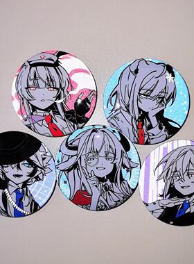 ch国拟动漫周边英法美俄瓷那兔反光吧唧徽章自制谷子胸针礼物