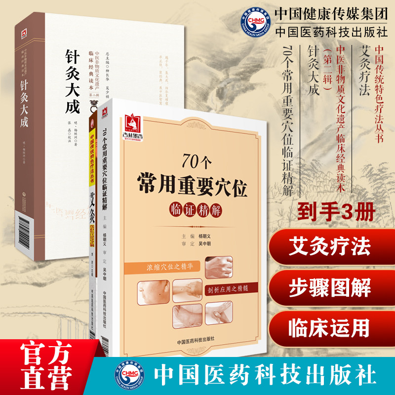 针灸大成明杨继洲中医临床针灸推拿学经络腧穴针刺灸法集历代名家针灸医案70个常用重要穴位临证精解图解艾灸疗法入门针灸参考教程
