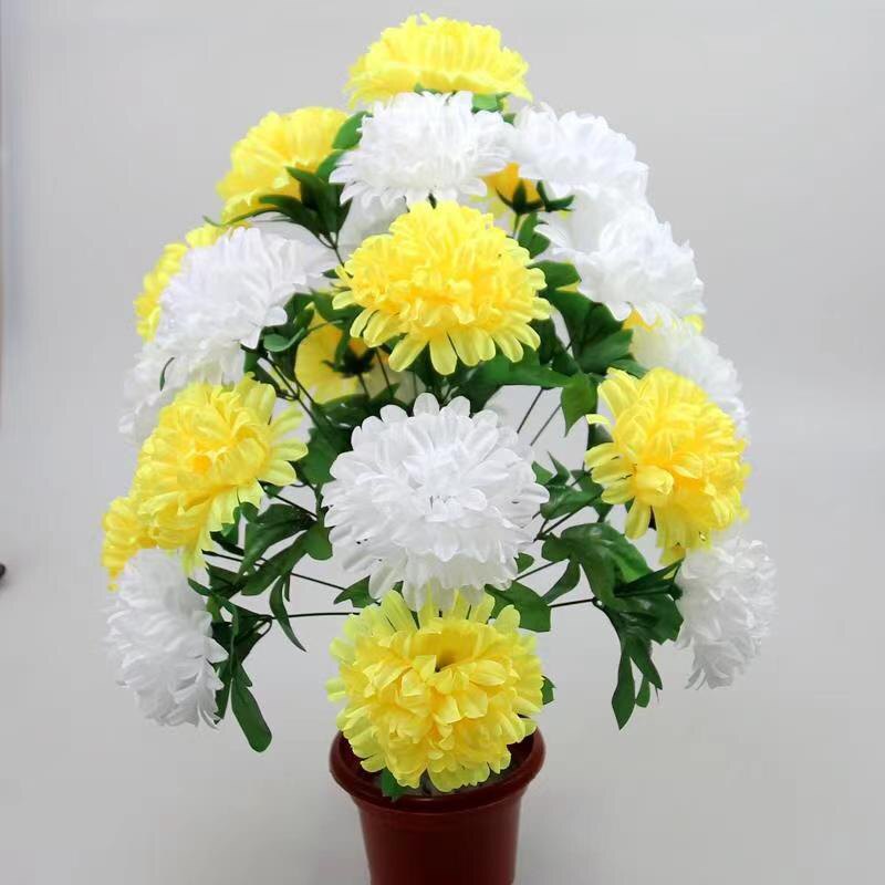 花束18头菊花祭祀扫墓清明上坟追悼/奠仪用花