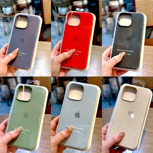 适用于苹果15 7plus 11原装液态14pro手机壳iPhone16plus软硅胶磨砂XS XR 12pro max防摔全包保护套