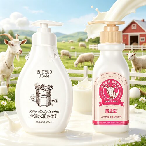 山羊奶身体乳液香体持久秋冬春夏保湿滋润不油腻去鸡皮替代Jcode