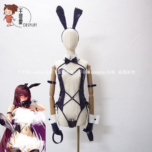 FGO 师匠 同人cos兔女郎 斯卡哈 cosplay服装 Bunny高端定制 FATE