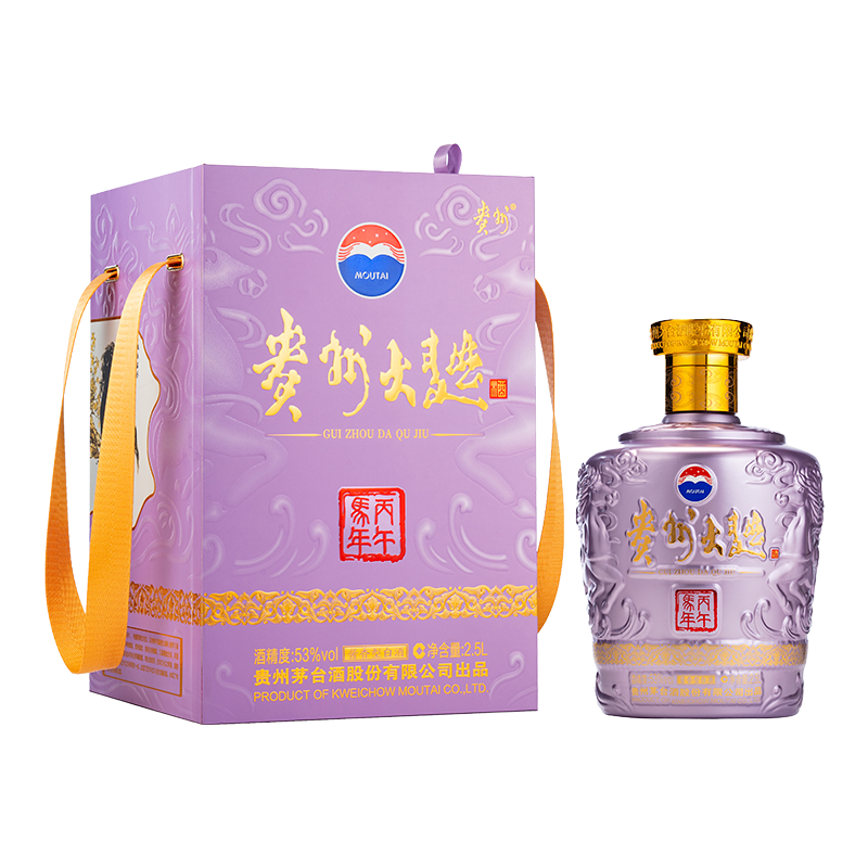 茅台贵州大曲酒 53度 丙午马年生肖纪念 2.5L酱香型白酒