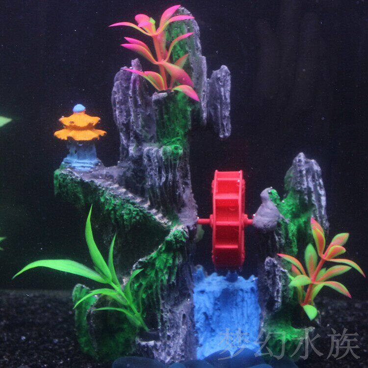 包邮鱼缸装饰水族箱仿真树脂假山造景/装饰