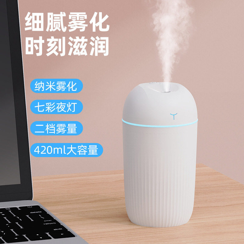 空气加湿器家用静音孕妇婴儿小型双喷桌面净化香薰液喷雾超声波x