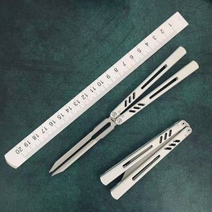 班输8801V3音叉折叠刀REP蝴蝶花式 AB新手练习入门玩具刀未开刃