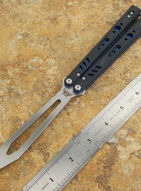 未开刃蝴蝶新手刀花式甩刀BRS户外折叠刀露营多功能组合刀REP小刀