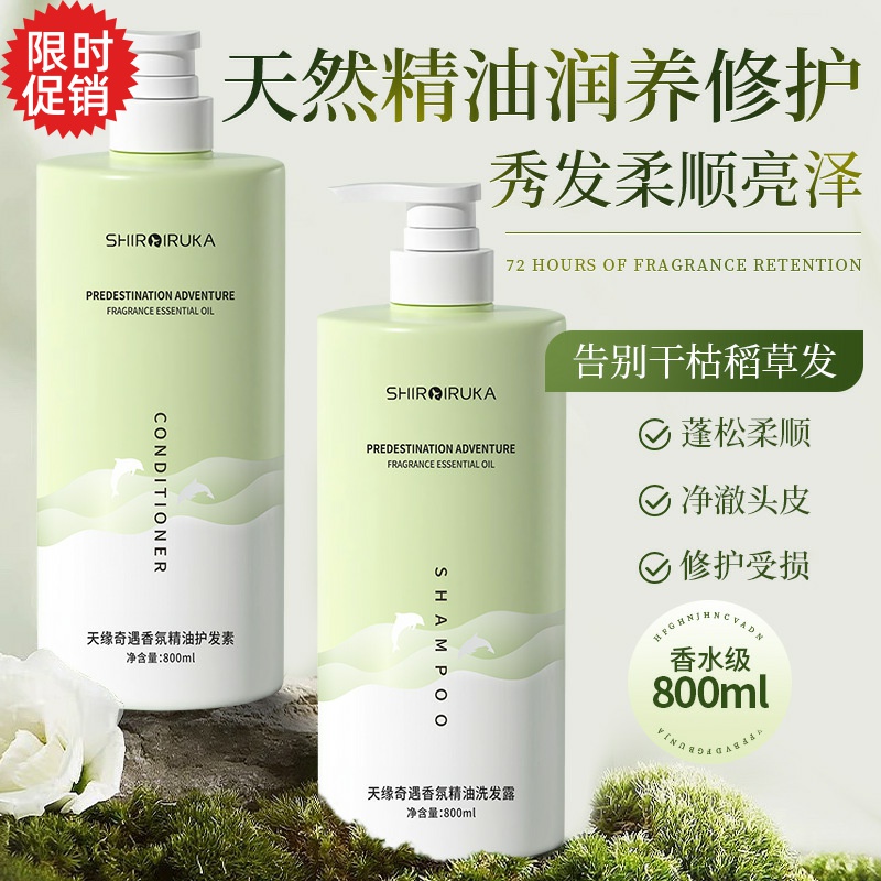 包邮白海豚天缘奇遇香氛精油洗发水护发素沐浴露去屑止痒控油蓬松