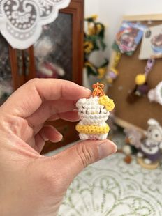 DIY成品k itty小猫软糖钩织小挂饰手工制作精致包挂钥匙扣挂件