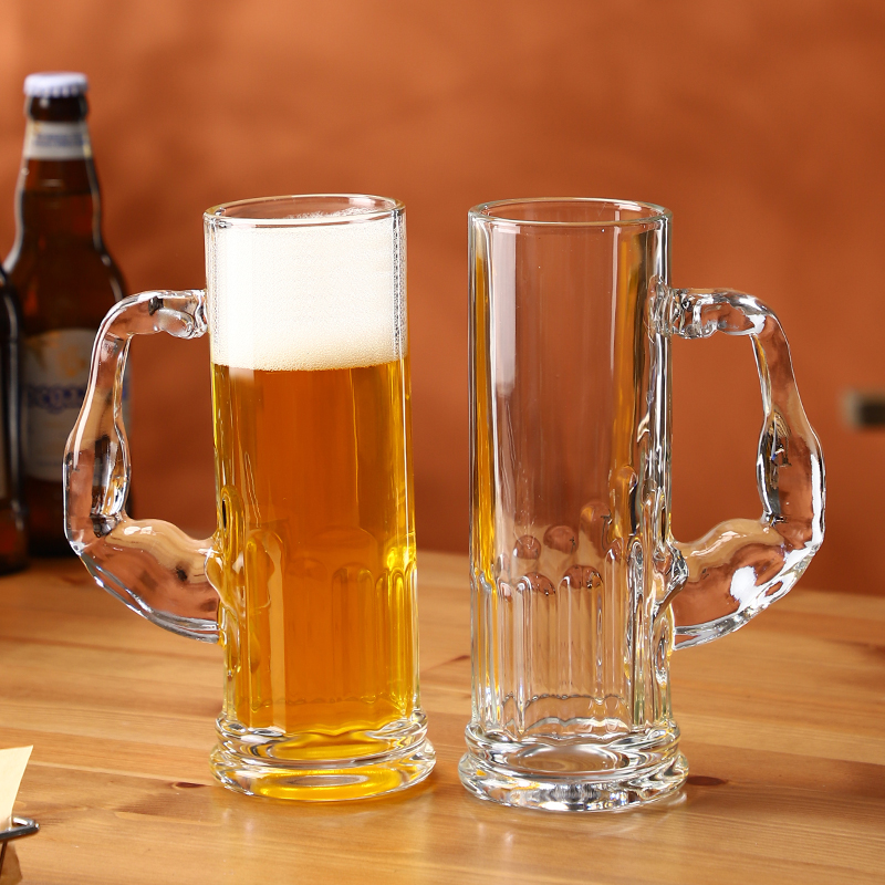 创意酒杯啤酒扎啤马克大力杯肌肉啤酒杯大容量活动餐厅水杯玻璃杯 餐饮具 啤酒杯 原图主图