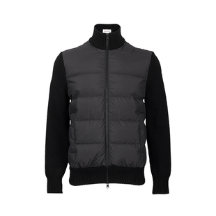 秋冬2026年新品 Moncler蒙口男padded罗纹立领拉链长袖 羽绒服男士