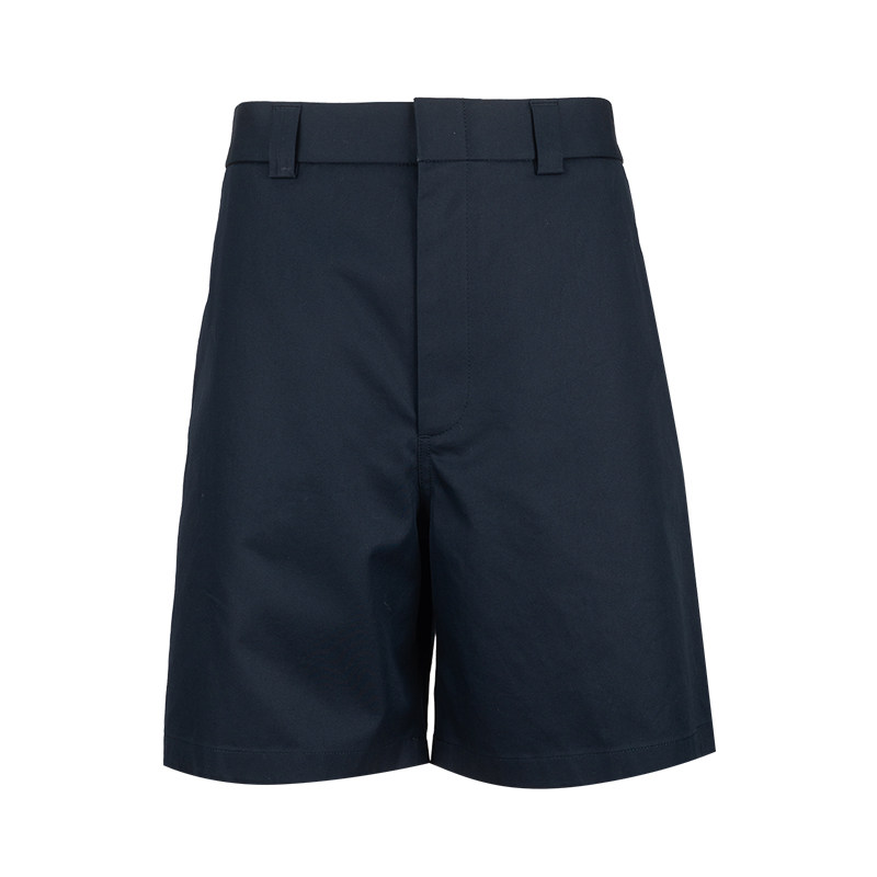 GUCCI古驰男士纯色拉链中腰直筒休闲短裤男春夏