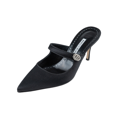 ManoloBlahnik缎面高跟鞋