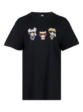 Karl Lagerfeld卡尔·拉格斐Ikonik Heroes全棉短袖T恤女促销XY