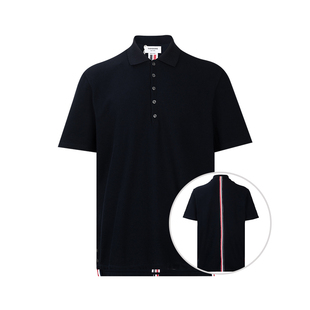 男2026年新品 THOM Polo衫 条纹翻领短袖 BROWNE汤姆·布朗男士