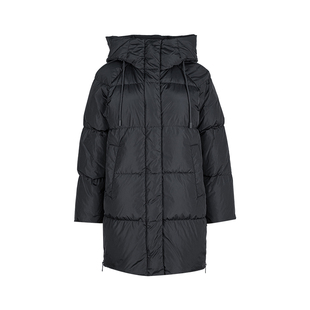 MaxMara麦丝玛拉女士保暖黑色连帽羽绒服女冬季2026年新品XY