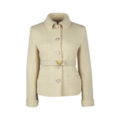 Valentino华伦天奴女士纯色单排扣羊毛西装 短外套女春秋