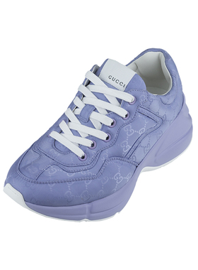 GUCCI古驰女士Rhyton圆头系带低帮休闲鞋女春秋XY
