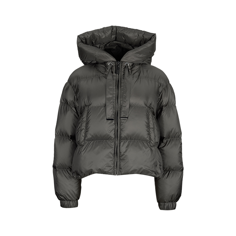 麦丝玛拉女士拉链连帽鹅绒羽绒服