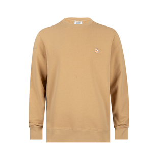 Maison Kitsune男经典Chillax 刺绣贴花全棉卫衣男士秋冬推广XY