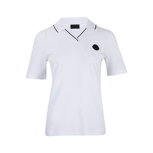女推广XY POLO衫 Moncler 蒙口女士休闲翻领全棉短袖