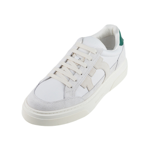 男士 FERRAGAMO 贴花小牛皮运动鞋 Gancini 推选XY 菲拉格慕男经典