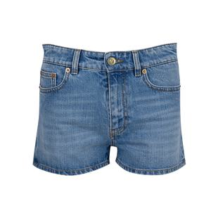 Valentino华伦天奴女士水洗做旧拉链休闲牛仔短裤 推选XY 女夏季