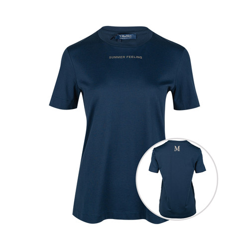 麦丝玛拉女士全棉圆领短袖T恤