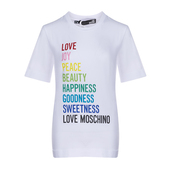Love Moschino莫斯奇诺印花女士圆领短袖 T恤春夏精选XY