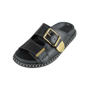 Chloe蔻依女士皮革简约舒适一字拖鞋 女春夏推选XY