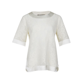 Ermanno Scervino女士圆领蕾丝雪纺衫 女春夏钜惠XY