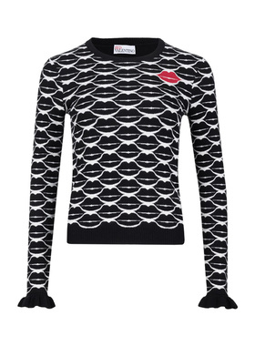 Red Valentino/华伦天奴女士经典圆领套头针织衫女秋冬精选XY