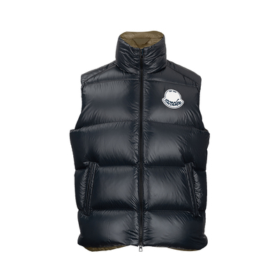 Moncler拉链短款无袖羽绒服